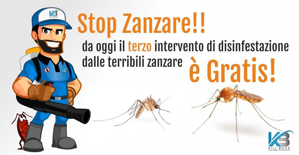Scopri la promozione Kill Bugs: Offerta Speciale Disinfestazione Zanzare